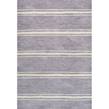 Bande Distressed Ticking Stripe Machine-washable Area Rug